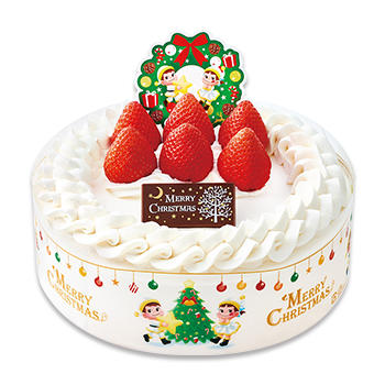クリスマスショートケーキ （フルーツサンド）（SS・S・M・L）