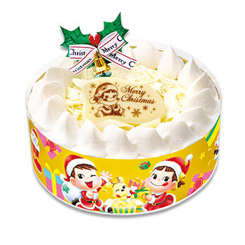 クリスマスホワイトチョコ生ケーキ S M チョコレートケーキ クリスマス ケーキ 洋菓子 株式会社不二家