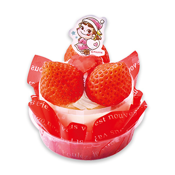 クリスマスはみ出す苺のドルチェ