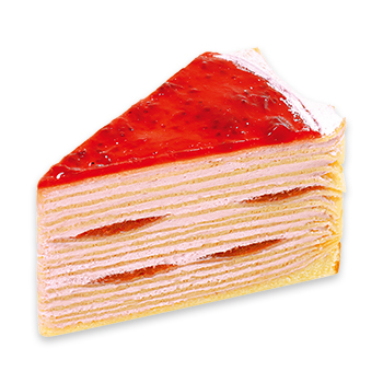 あまおう苺の真っ赤なミルクレープ 苺フェア 苺フェア ケーキ 洋菓子 株式会社不二家