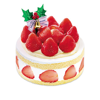 あまおう苺たっぷりの贅沢クリスマスショートケーキ