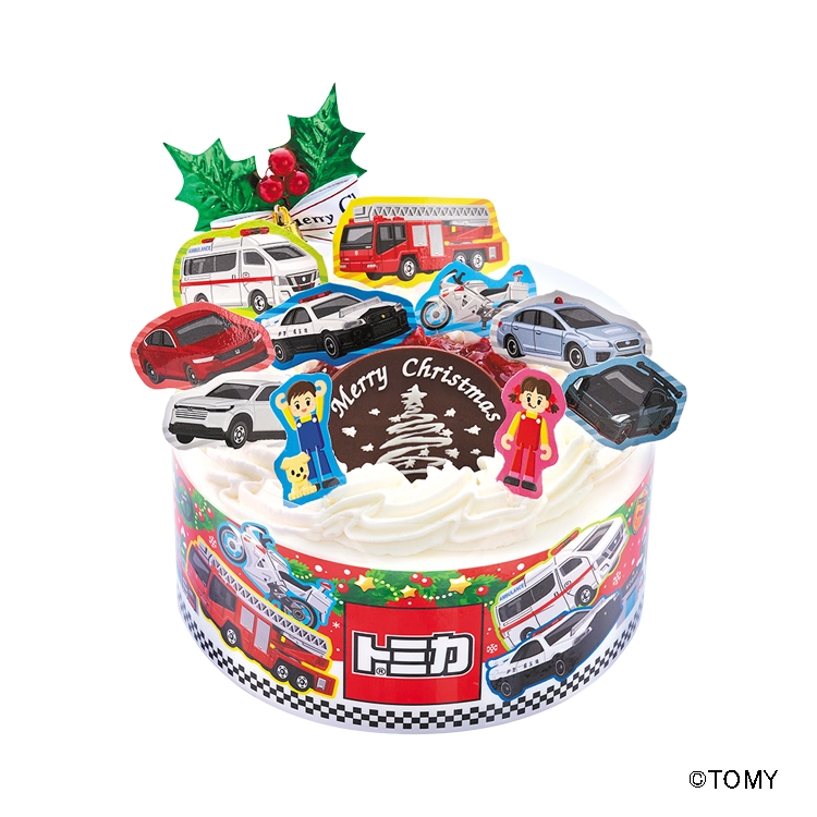 トミカクリスマスショートケーキ