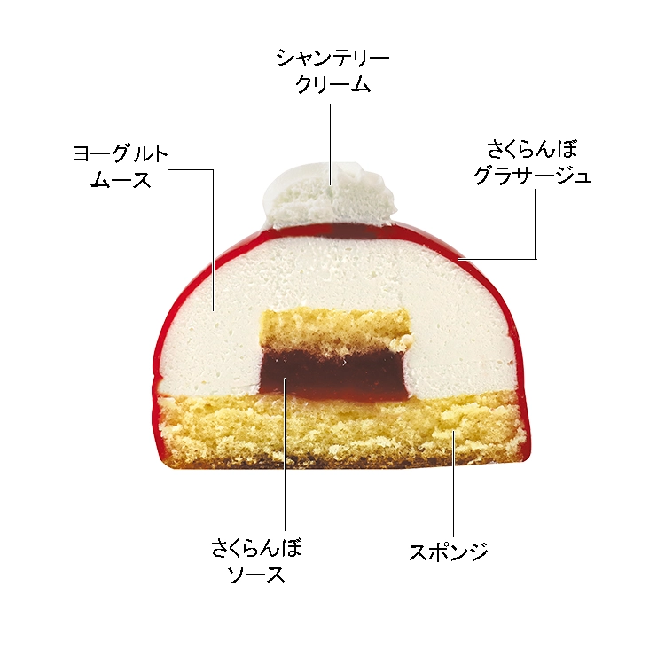 マンスリーシーズン ドリームストーリー ～さくらんぼのドームケーキ