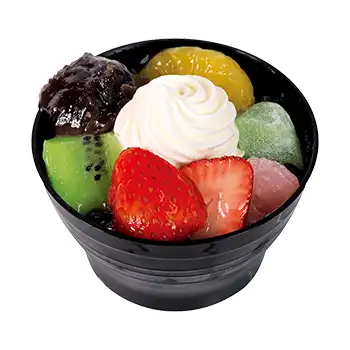 不二家のクリームあんみつ