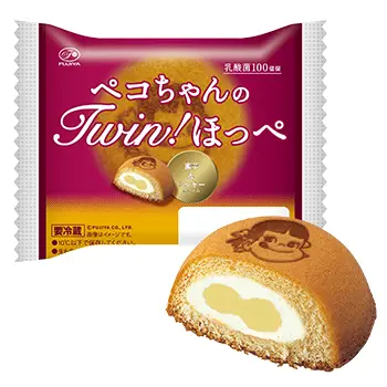ペコちゃんのツインほっぺ（蜜芋＆ミルキークリーム）