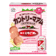 【福島土産】16枚カントリーマアム（酪王いちごオレ）