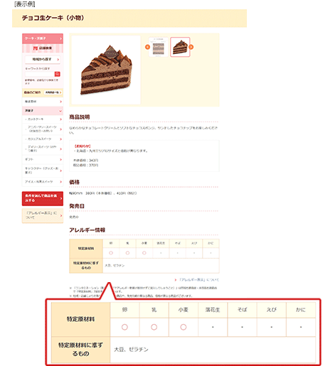 アレルギー表示について 株式会社不二家