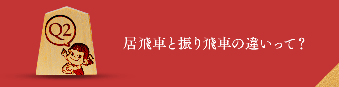 Q2 居飛車と振り飛車の違いって？