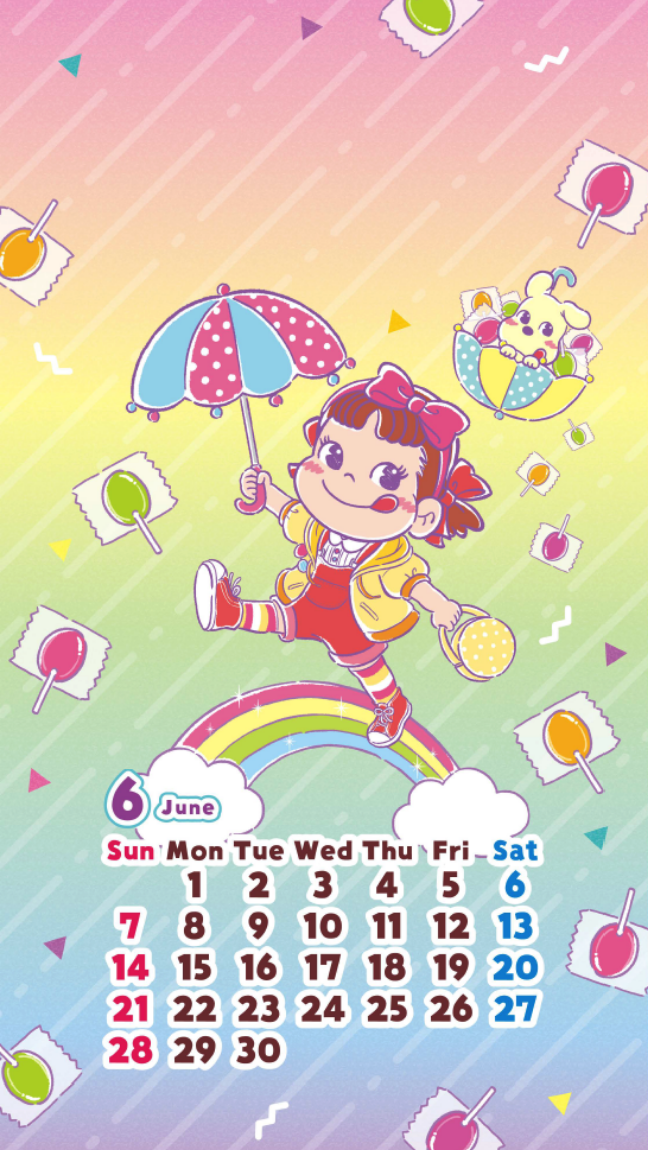 「6月」壁紙カレンダー