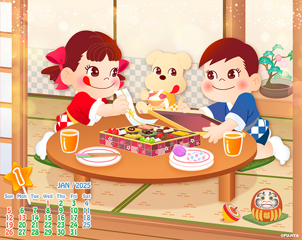 ミルキー ポップキャンディ 壁紙 1月