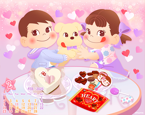 ミルキー ポップキャンディ 壁紙 2月