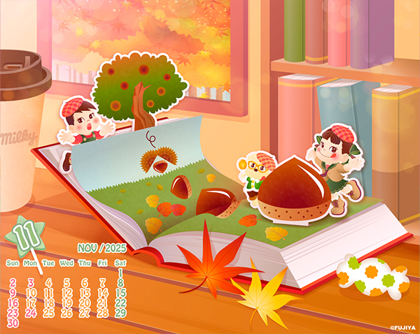 ミルキー ポップキャンディ 壁紙 10月