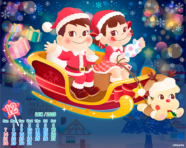 ミルキー ポップキャンディ 壁紙 12月