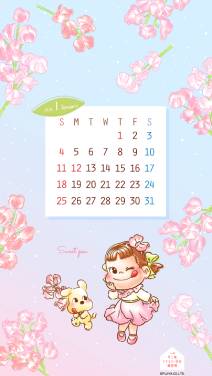 壁紙スイートピー縦