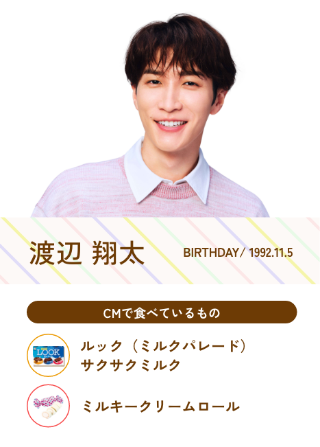 渡辺 翔太／Birthday 1992.11.5