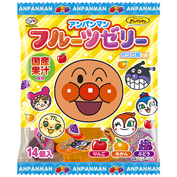 １４個アンパンマンフルーツゼリー