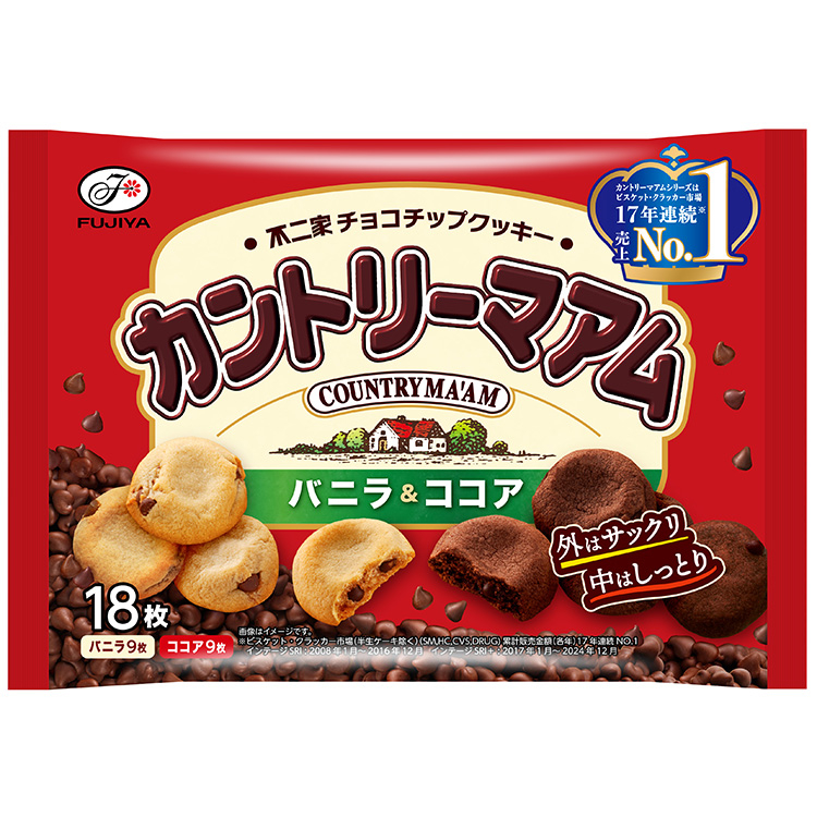 １８枚カントリーマアム（バニラ＆ココア）