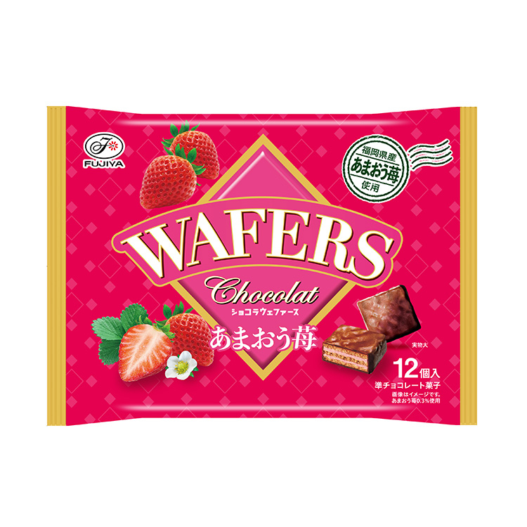 １２個ショコラウェファース（あまおう苺）袋