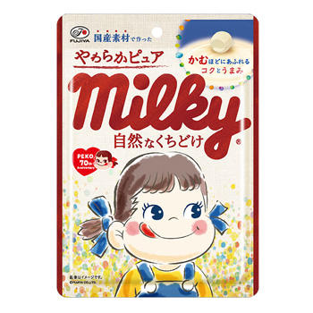 80gやわらかピュアミルキー袋 お菓子 ドリンク 株式会社不二家 80gやわらかピュアミルキー袋 お菓子 ドリンク 株式会社不二家