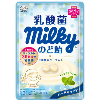 70g乳酸菌ミルキーのど飴袋(おいしくプラス)