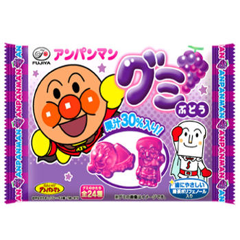 6粒アンパンマングミ ぶどう お菓子 ドリンク 株式会社不二家