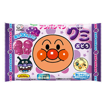 ６粒アンパンマングミ ぶどう アンパンマン キャンディ グミ お菓子 ドリンク 株式会社不二家