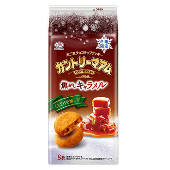 8枚カントリーマアム 焦がしキャラメル お菓子 ドリンク 株式会社不二家 8枚カントリーマアム 焦がしキャラメル お菓子 ドリンク 株式会社不二家