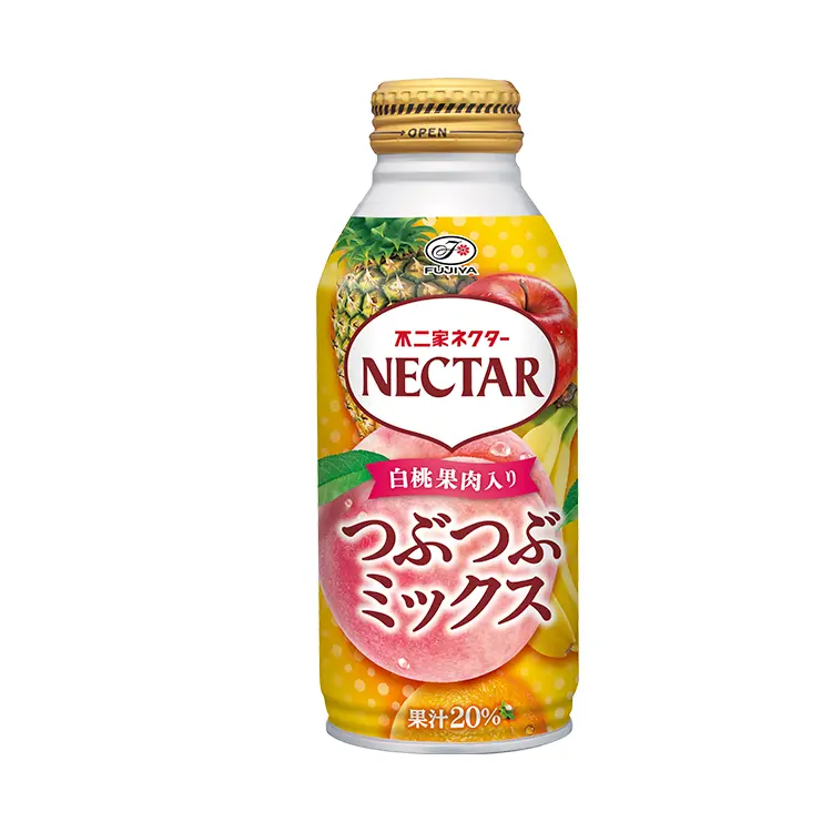 ネクターつぶつぶミックス（380gボトル缶）